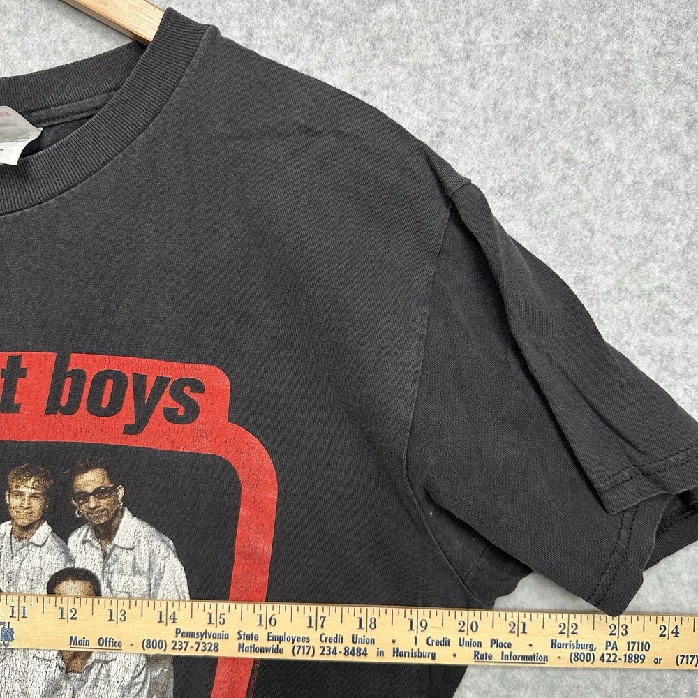 Vintage Backstreet Boys 1998 Tour T-Shirt Adult Medium Black Faded Worn - Picture 7 of 8